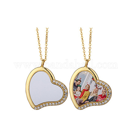 Wholesale Sublimation Blank Aluminum Pendant Necklace 