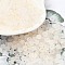 Frosted Glass Beads, Bicone, with Gold Foil, Faceted, Floral White, 4.5x3.5mm, Hole: 1mm, 14285pcs/1000g