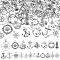 80Pcs 20 Style Tibetan Style Alloy Pendants, Mixed Shapes, Antique Silver, 13.5~36x9~27x1.5~9mm, hole: 1.5~3mm, 4pcs/style