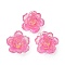 Flower Series Resin Cabochons, Peony, Pearl Pink, 26x8.5mm