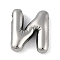 Anti-Tarnish 304 Stainless Steel Pendants, Letter N, 17.5x15.5x5mm, Hole: 2mm