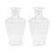 Transparent Glass Beads Containers, Vase Shape, Clear, 2.15x3.9cm, Inner Diameter: 0.56cm