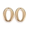 304 Stainless Steel Linking Rings, Oval, Golden, 31x23.5x4.5mm, Inner Diameter: 10x26mm