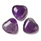 Natural Amethyst Cabochons, Heart, 15x15x6mm