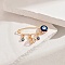 Alloy Kilt Pins for Backpack Clothes, with Evil Eye Pendants, Golden, 4mm