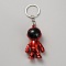 Plastic Keychain, Spaceman, Red, 10.5cm