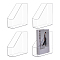4Pcs Transparent Plastic File Folder Holders, Clear, 225x77x221mm