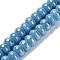 Porcelain Rondelle Beads, Light Blue, 8.5x5.5mm, Hole: 1.8mm, about 55pcs/strand, 28~30cm