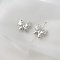 Alloy Acrylic Beads, Silver, Butterfly, 18x21mm