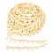 Nylon Pom Pom Ball Tassel Lace Ribbon, Garment Accessories, Lemon Chiffon, 1 inch(25mm)