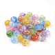 Transparent Crackle Acrylic Beads MACR-E025-30-1