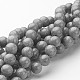 Chapelets de perles rondes en jade de Mashan naturelle X-G-D263-8mm-XS29-1