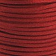Polvo del brillo del cordón del ante de imitación LW-D001-1012-2