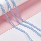 Brins de perles de verre à facettes (32 facettes) X-GLAA-E037-03B-04-4