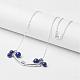 Colliers pendentifs en perles naturelles lapis lazuli NJEW-JN01828-02-1