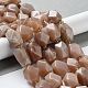 Chapelets de perles de pierre de lune de pêche naturelle G-C182-13-02-2