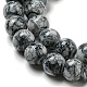 Brins de perles de verre peints par pulvérisation opaques GLAA-XCP0001-29-4