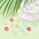 35Pcs Transparent Spray Painted Glass Beads GLAA-YW0001-66-5