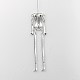 Tibetan Style Alloy Human Body Skeleton For DIY Toy Doll Making TIBE-39030A-AS-NR-2