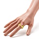 Anelli per dito con perline acriliche di fiori per ragazze adolescenti RJEW-JR00384-3