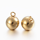 Ion Plating(IP) 304 Stainless Steel Sphere Charms STAS-H394-12G-2