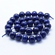 Chapelets de perles en lapis-lazuli naturel G-P342-01-12mm-AB-2