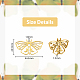 Dicosmetico 2 colore fascino falena cava filigrana farfalla ciondolo gioielli orecchino collana accessorio STAS-DC0013-95-2