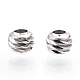 925 perline in argento sterling placcato rodio STER-T004-78P-3mm-2