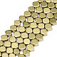 Electroplate Non-magnetic Synthetic Hematite Beads Strands G-S352-60-1