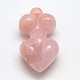 Pendentifs de quartz rose naturel G-D448-07-1