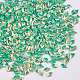ネイルアート用品レーザーオーロラカラーグリッター  マニキュアスパンコール  キラキラネイルスパンコール  菱形  グリーン  3.5x2.5x1.5mm MRMJ-S020-001C-1