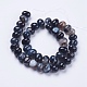 Chapelets de perles en agate à rayures naturelles/agates à bandes G-I198D-B-01-2