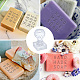 Clear Acrylic Soap Stamps DIY-WH0445-008-3