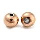 Intercalaire perles en 304 acier inoxydable STAS-L187-6mm-09RG-2