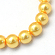 Baking Painted Pearlized Glass Pearl Round Bead Strands HY-Q003-10mm-56-2