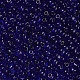 （詰め替えサービスあり）ガラスシードビーズ  トランスペアレント  ラウンド  ブルー  6/0  4mm  穴：1.5mm  約12 G /袋 SEED-C013-4mm-8-2