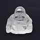 Natürlicher Quarzkristall 3D Buddha Home Display buddhistische Dekorationen G-A137-E01-1