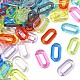 300 pièces 10 couleurs anneaux de liaison acryliques transparents MACR-CJ0001-37-3