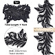 GORGECRAFT 1 Yard Beaded Lace Trim Black Sequin Lace Ribbon Applique Arrow Shape Mesh Edging Trimmings for Clothing Curtain Dance Skirt Embellishments DIY Sewing Crafts Home Decoration Accessories OCOR-GF0001-90A-2