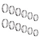 Pandahall 12Pcs 6 Size 201 Stainless Steel Grooved Finger Ring Settings RJEW-TA0001-05P-1