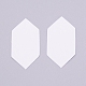 六角形の英紙の縫い合わせ  パッチワーク用のペーパー キルティング テンプレート  DIYアクセサリー  ホワイト  4.3x2.2cm  100個/袋 DIY-WH0210-44A-1
