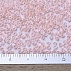 MIYUKIラウンドロカイユビーズ  日本製シードビーズ  11/0  （rr427)不透明な淡いピンクの光沢  2x1.3mm  穴：0.8mm  約1111個/10g X-SEED-G007-RR0427-4