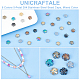 Unicraftale 48pcs 6 couleurs 5 pétales 304 bouchons de perles en acier inoxydable STAS-UN0049-54-5