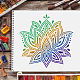 Plantillas de plantillas de pintura de dibujo reutilizables de plástico DIY-WH0172-144-4