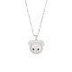 Brass Pave Crystal Rhinestone Pendant Necklaces for Wowen GP4865-4-1