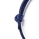Création de bracelets en corde de polyester ciré coréen X-AJEW-JB00011-14-2