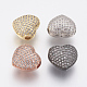 Perles de zircone cubique micro pave en Laiton ZIRC-F083-065-RS-1