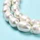 Fili di perle di perle d'acqua dolce coltivate naturali PEAR-E016-081-4
