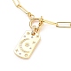 Ожерелья с подвесками из латуни с прозрачным кубическим цирконием NJEW-JN03103-02-1