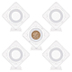 Вращающиеся пластиковые плоские круглые монетницы OBOX-WH0005-12-1